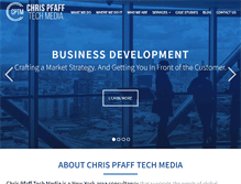 Tablet Screenshot of chrispfafftechmedia.com